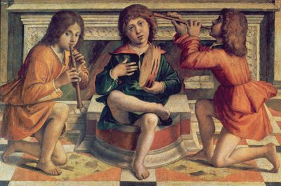 Three Angel Musicians by Bartolomeo Montagna